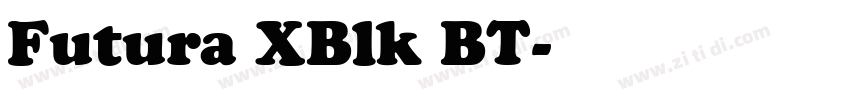 Futura XBlk BT字体转换